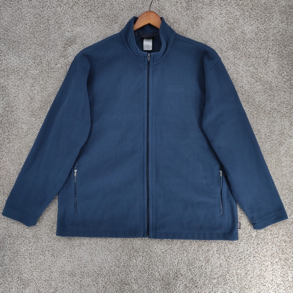 Patagonia Synchilla Fleece Jacket Mens XXL 2XL Blue Full Zip Toyota Logo